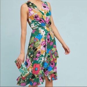 Plenty by Tracy Reese Floral Wrap Dress Size XS